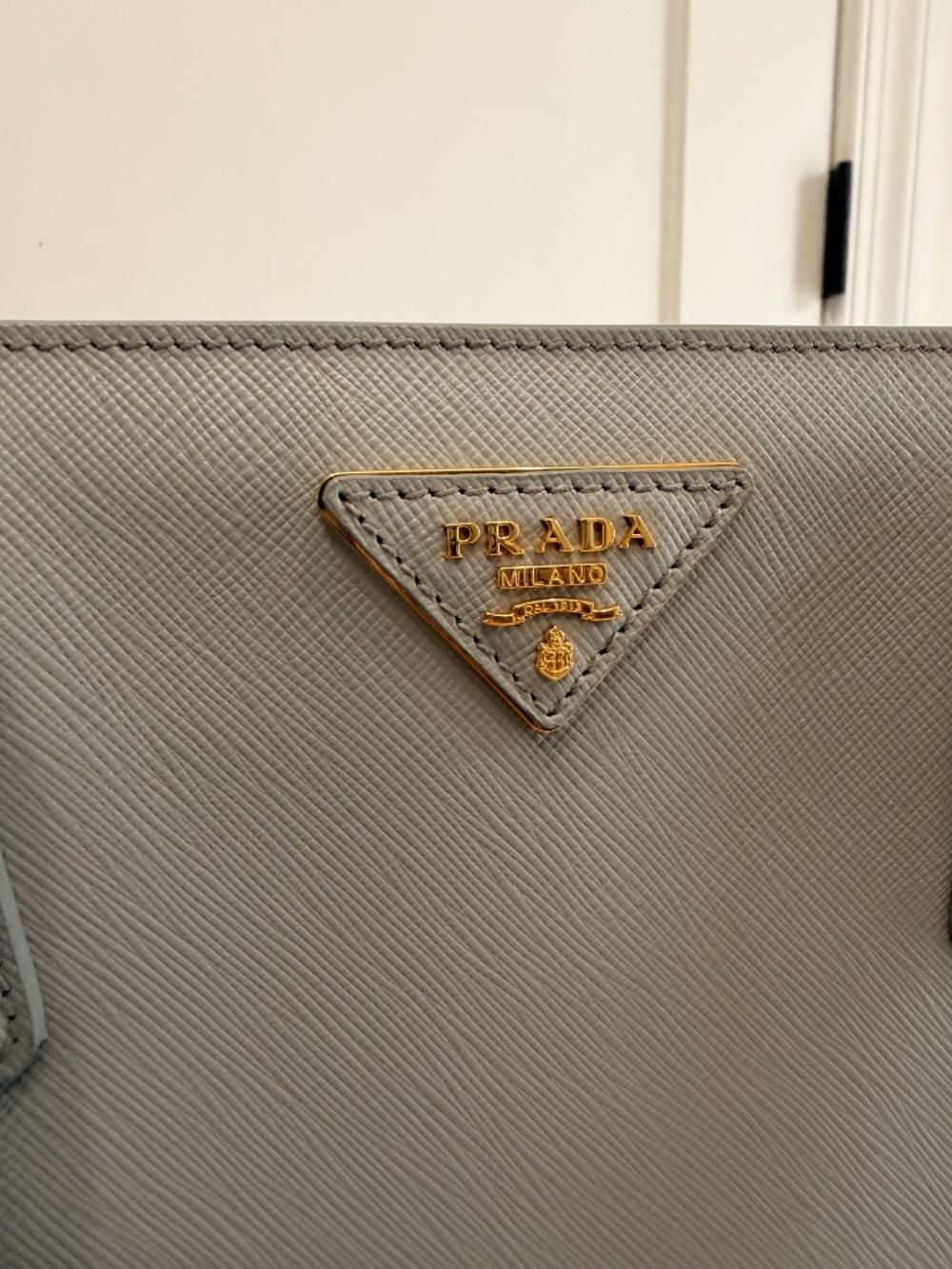 Prada Medium Gardener’s Tote Gray Saffiano Leather - Picture 8 of 14